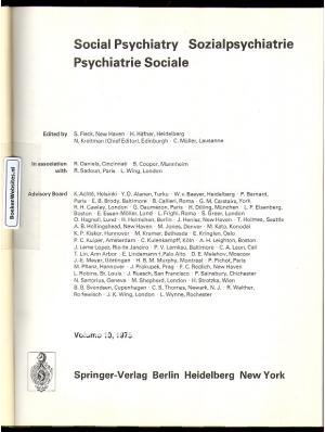 Social Psychiatry 1975