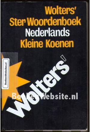 Ster Woordenboek Nederlands Kleine Koenen Ster Woordenboek Nederlands Kleine Koenen