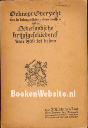 Beknopt Overzicht Nederlandsche krijgsgeschiedenis
