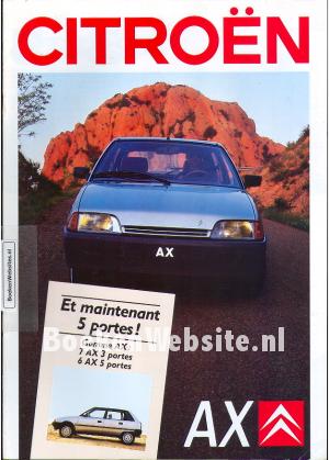 Citroen AX 1987 brochure