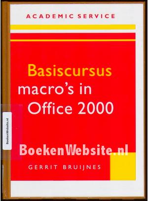 Basiscursus macro's in Office 2000