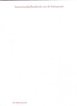Geneeskundig Handboek voor de Scheepvaart