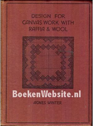 Design for Canvas Work with Raffia and Wool Design for Canvas Work with Raffia and Wool