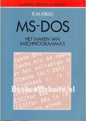 MS-DOS, het maken van Batchprogramma's
