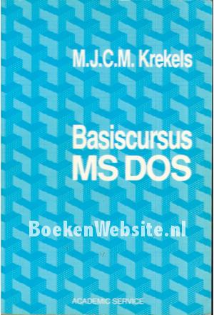 Basiscursus MS Dos Basiscursus MS Dos