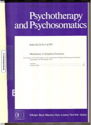 Psychotherapy and Psychosomatics 1974 Psychotherapy and Psychosomatics 1974