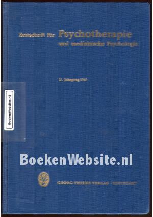 Zeitschrift fur Psychotherapie und Medizinische Psychologie 1965