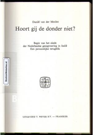 Hoort gij de donder niet?