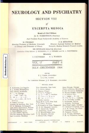 Neurology and Neurosurgery 1964