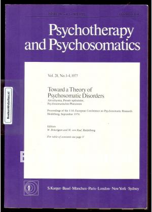 Psychotherapy and Psychosomatics 1977