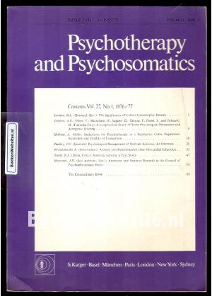 Psychotherapy and Psychosomatics 1976/77