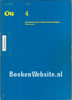 Orientatiecursus cultuur wetenschappen 4