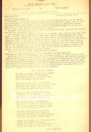 De Vrije Pers, uitgegeven door Vrij Nederland en Het Parool 1945