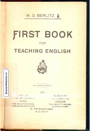 First Book for Teaching English