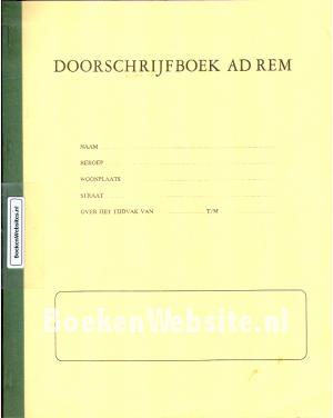 Doorschrijfboek Ad Rem