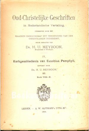 Kerkgeschiedenis van Eusebius Pamphyli IV