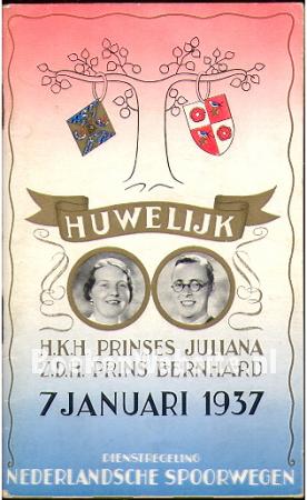 Huwelijk H.K.H. Prinses Juliana Z.D.H. Prins Bernhard