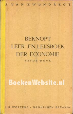 Beknopt leer- en leesboek der economie