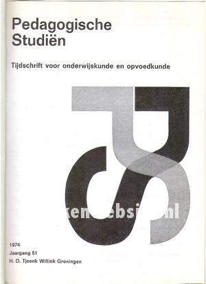 Paedagogische studien 1974