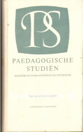 Paedagogische studien 1962