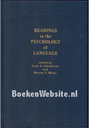 Readings in the Psychology of Language