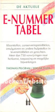 E-nummer tabel