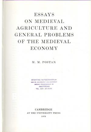 Essays in Medieval Agriculture and Economy