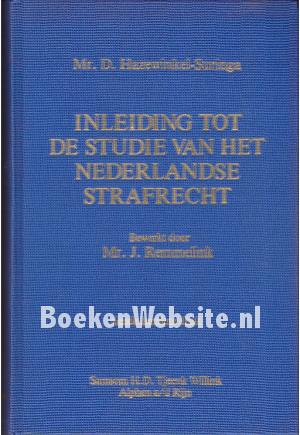 Inleiding tot de studie van het Nederlands strafrecht