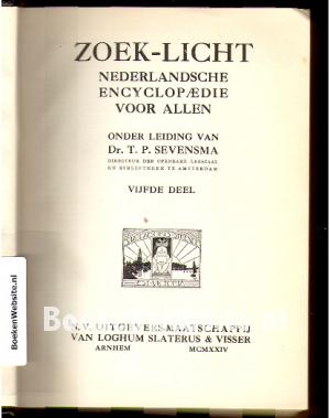 Zoek-licht Nederlandsche encyclopaedie voor Allen 5