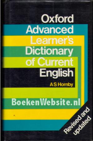 Oxford Advanced Learner's Dictionary of Currente English