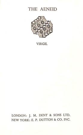 The Aenied of Virgil