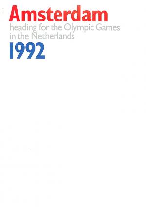 Amsterdam heading for the Olympic Games in the Netherlands 1992