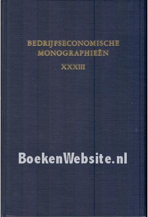 Bedrijfs-economische monographieen XXXIII