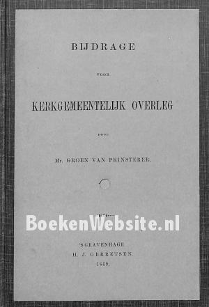 Bijdrage voor kerkgemeentelijk overleg I