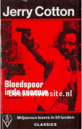 Bloedspoor in de sneeuw