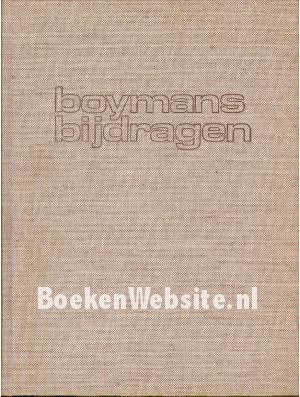 Boymans bijdragen Boymans bijdragen