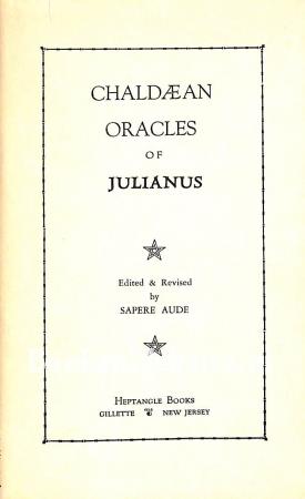 Chaldaean Oracles of Julianus
