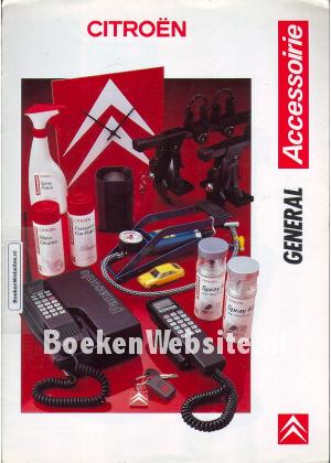 Citroen accesoires General 1988 brochure
