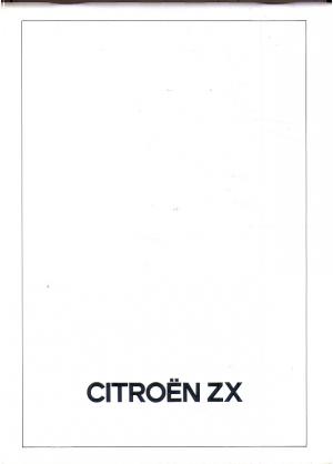 Citroen ZX technische beschrijving