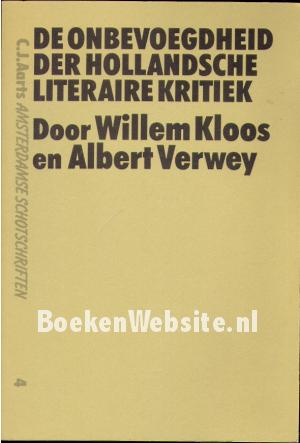 De onbevoegdheid der Hollandsche literaire kritiek