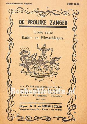 De vrolijke zanger De vrolijke zanger