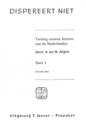 Dispereert niet 1 Dispereert niet 1