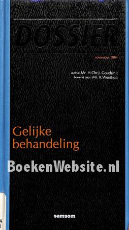 Dossier Gelijke behandeling