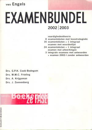 Examenbundel VWO Engels 2002/2003