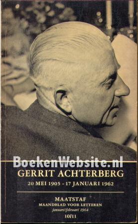 Gerrit Achterberg 20 mei 1905-17 januari 1962