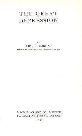 The Great Depression The Great Depression