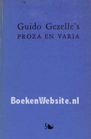 Guido Gezelle's proza en varia Guido Gezelle's proza en varia