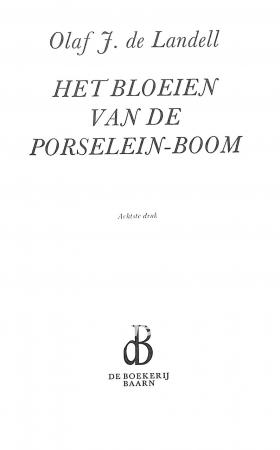 Het bloeien van de porseleijn-boom
