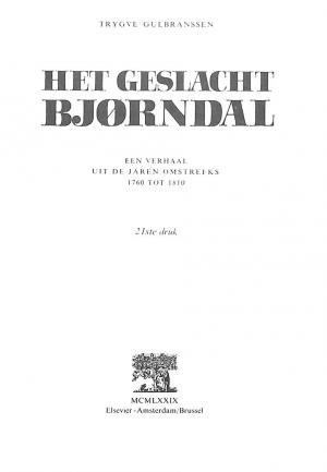 Het geslacht Bjorndal, trilogie