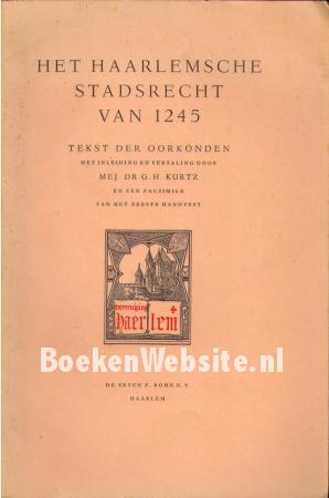 Het Haarlemsche stadsrecht van 1245